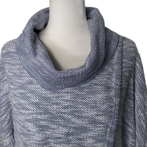 Calvin Klein Performance Women's Sweater Size L Gray Cowl Neck Knit Wrap - Picture 8 of 8